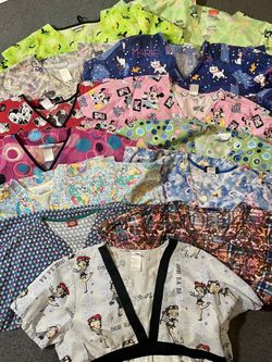 13-XL SCRUB TOPS