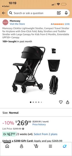 NEW! MOM COZY CLICKGO STROLLER!