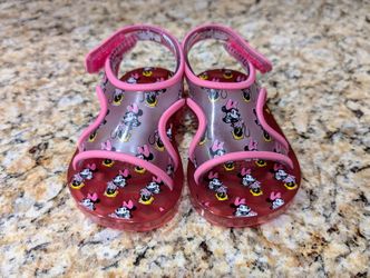 Mini Melissa Little Kids Size 5 Minnie Mouse Jelly Sandals