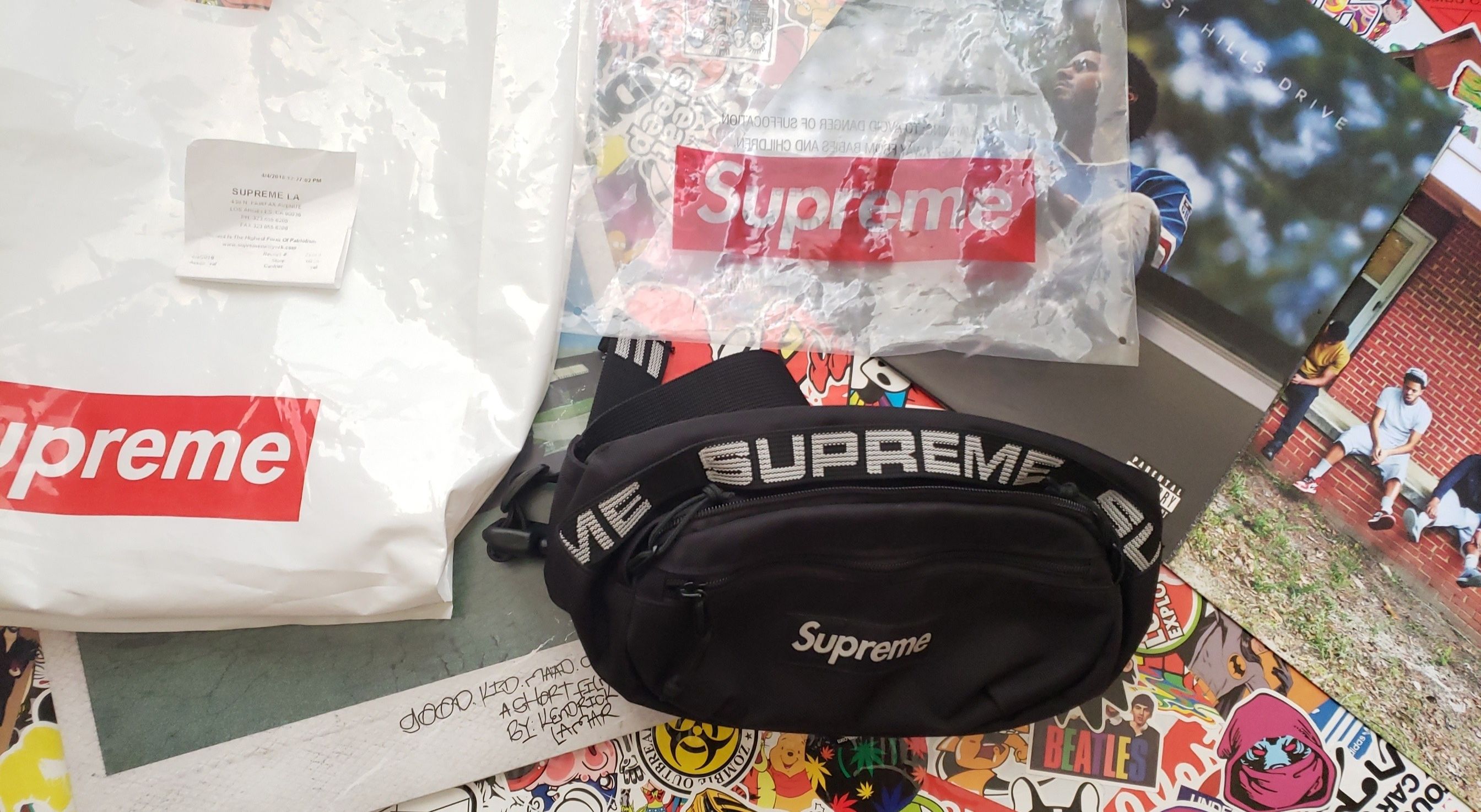 Supreme SS18 Waist Bag Fanny Black