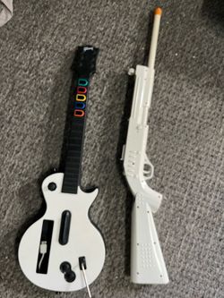 Wii guitar and gun. Both! Only $25