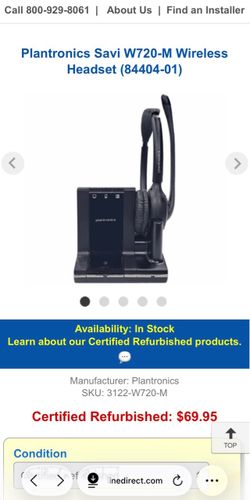 Plantronics Savi W720-M Wireless Headset (84404-01)