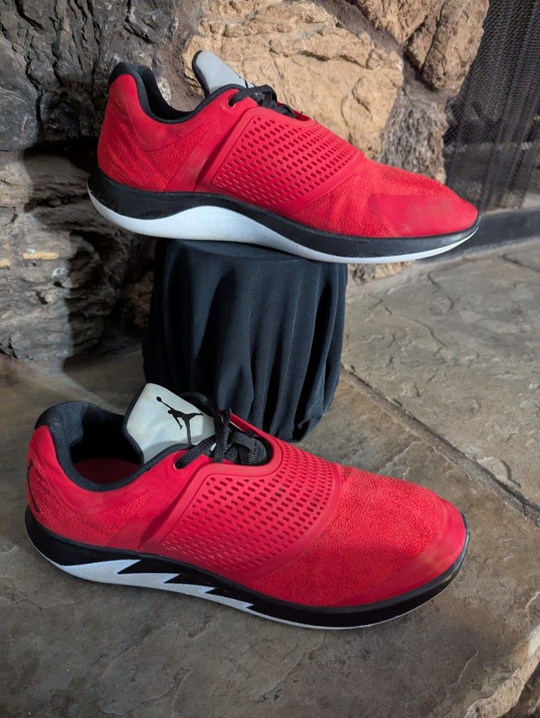 Nike Air Jordan Grind 2 University Red Suede Black White Mens Size 12