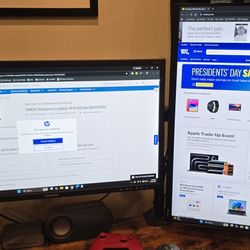 2 Samsung 27"  T350 Series IPS FHD monitors