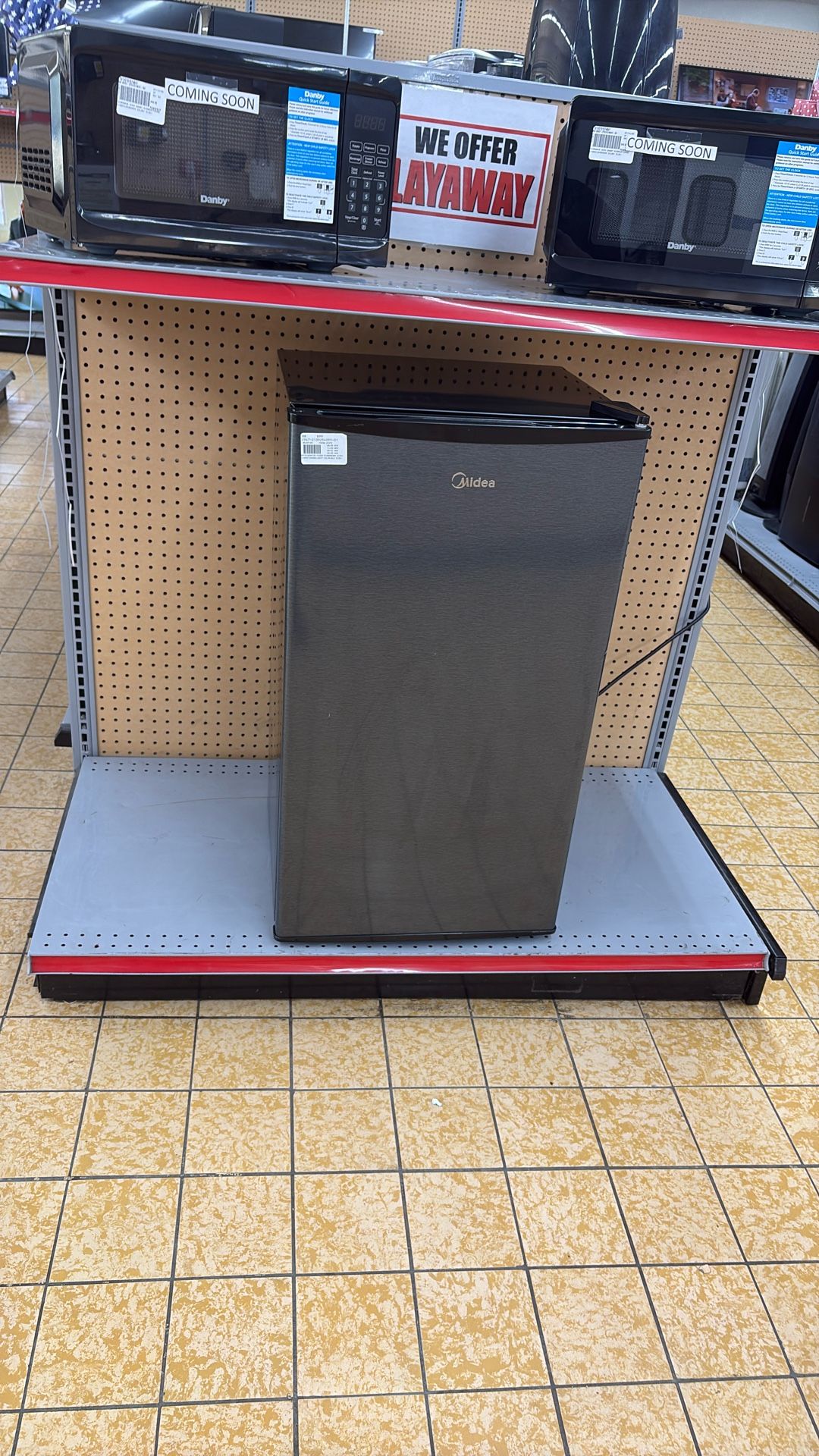 Midea Mini Fridge Layaway Today $10 Down