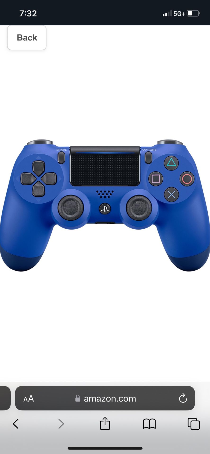 Blue PS4 Controller