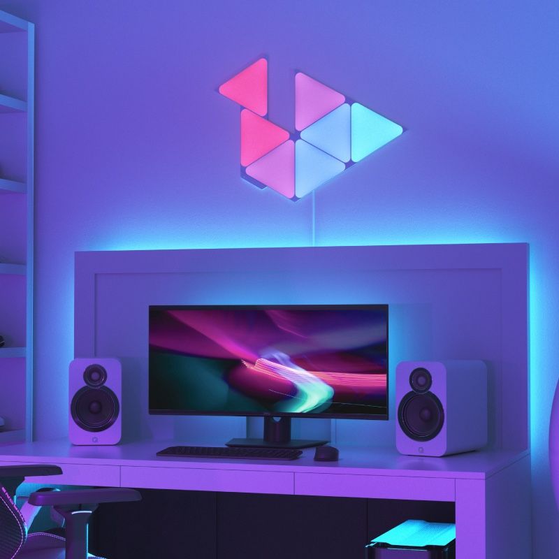 Nanoleaf Triangle LED Light Panels – Like New Smart RGB Wall Lights