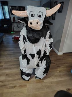 Adult cow inflatable costume