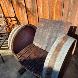 Winw Barrel  Chair Rustic 