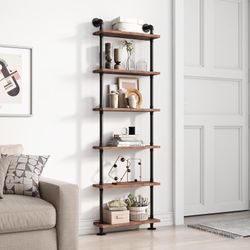 Industrial Pipe Wall-Mounted Bookshelves — NEW