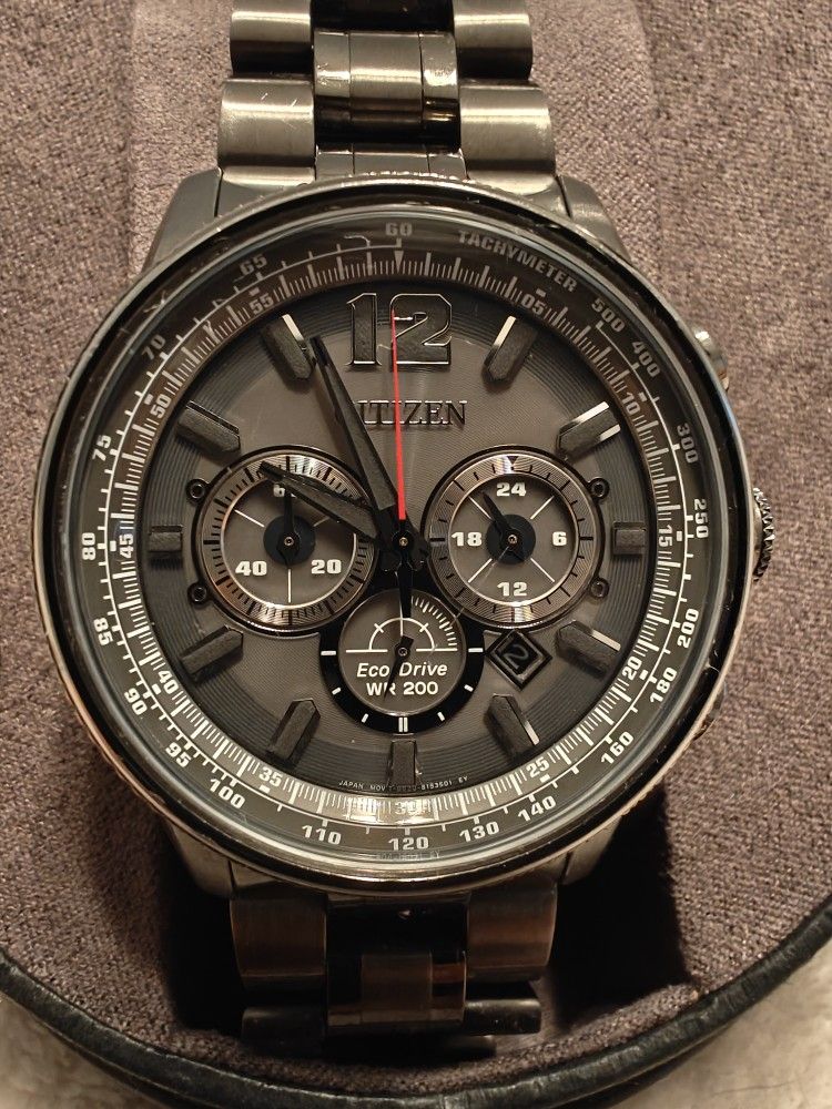 Classy / Sporty Citizen Eco Drive Nighthawk / Stunning - Discounted