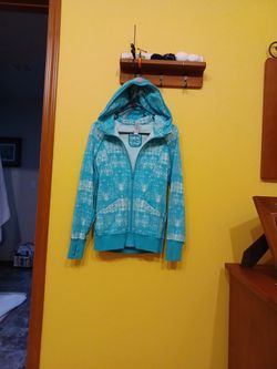 Ivivva By Lululemon Sport Wear Ocean Green Jacket 