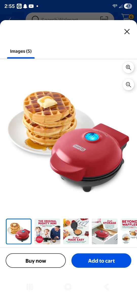 Dash Mini Waffle Maker 