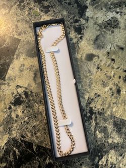 14k solid gold curb link