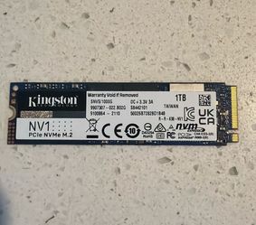 Kingston NV1 1TB 2280 NVMe M2 Internal SSD SNVS/1000G Health Good
