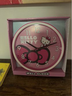 Hello kitty wall clock new never opened