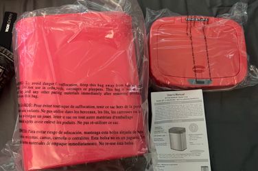 Brand New Hot Pink Motion Sensor Trash Can