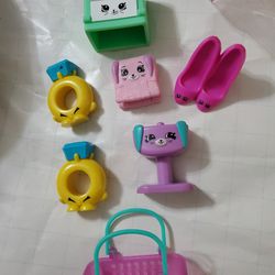 7 McDonald's 2017 Shopkins Happy Meal Toy S As Pictured 