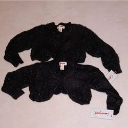 Cat & Jack Black Sparkly Cardigan 