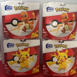 Pokémon Lego charmander pikachu new  I have 4 total  $15 each  or 55 all 4