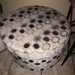 Ottoman Gray Beige Black