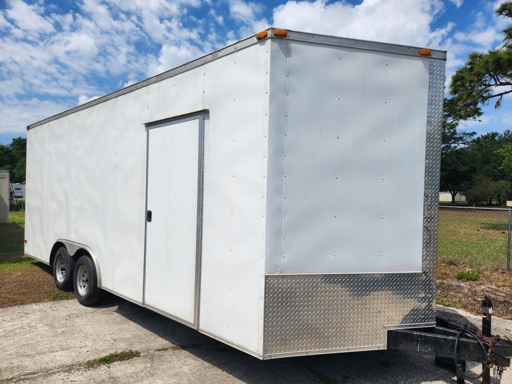 2015 8x20 toyhauler food truck race car enclosed cargo trailer for