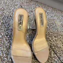 Steve Madden Clear Heels 