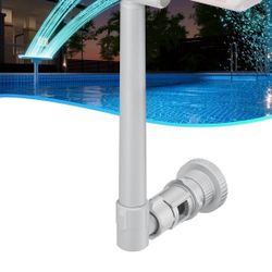 Solar-Powered Pool Fountain with 10-Color 4-Mode LED Lights【Original】, Above/Inground Pool Fountain Solar Lights with Remote, Adjustable Pool Sprinkle