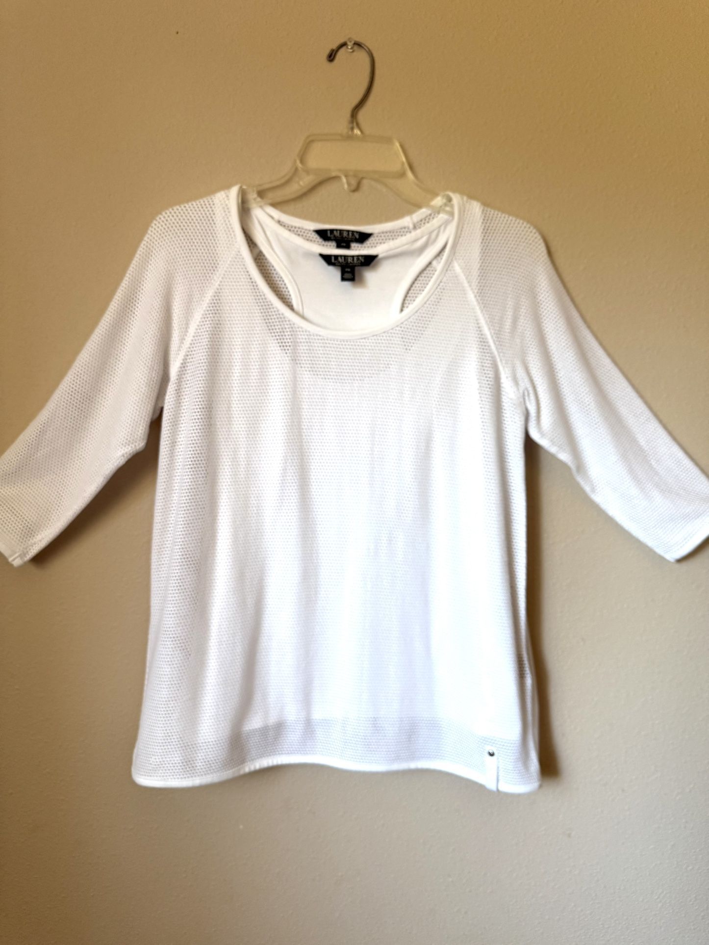 Ralph Lauren mesh shirt 2pc set PM like brand new