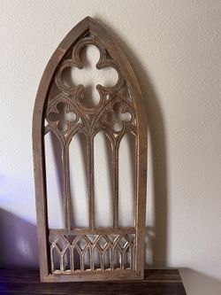 Rustic Cathedral Arch Wood Wall Decor – Decorative