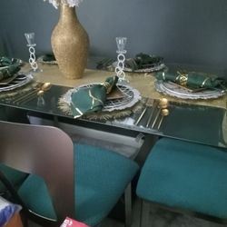 6 Seat..glass Table 