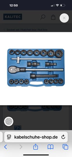  SW-Stahl 07605L IMPACT socket set, 3/4" inch, 21 pieces I ratchet box I ratchet box I nut box