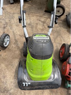 New Greenworks cultivator Plug in