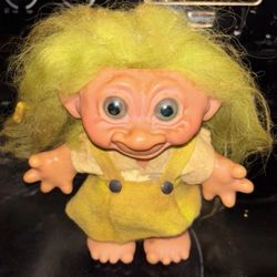 Old Vintage Troll Doll Piggy Bank 