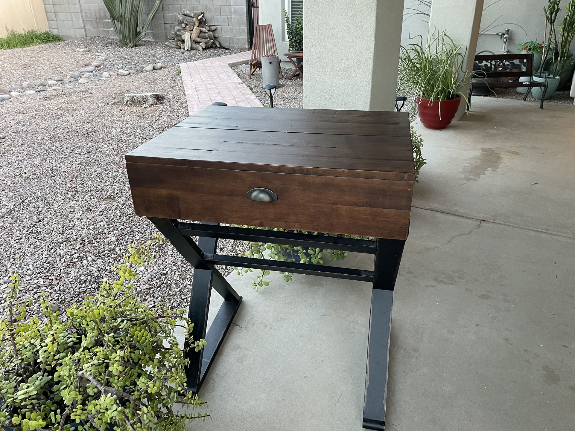 Solid Wood Secretary Desk