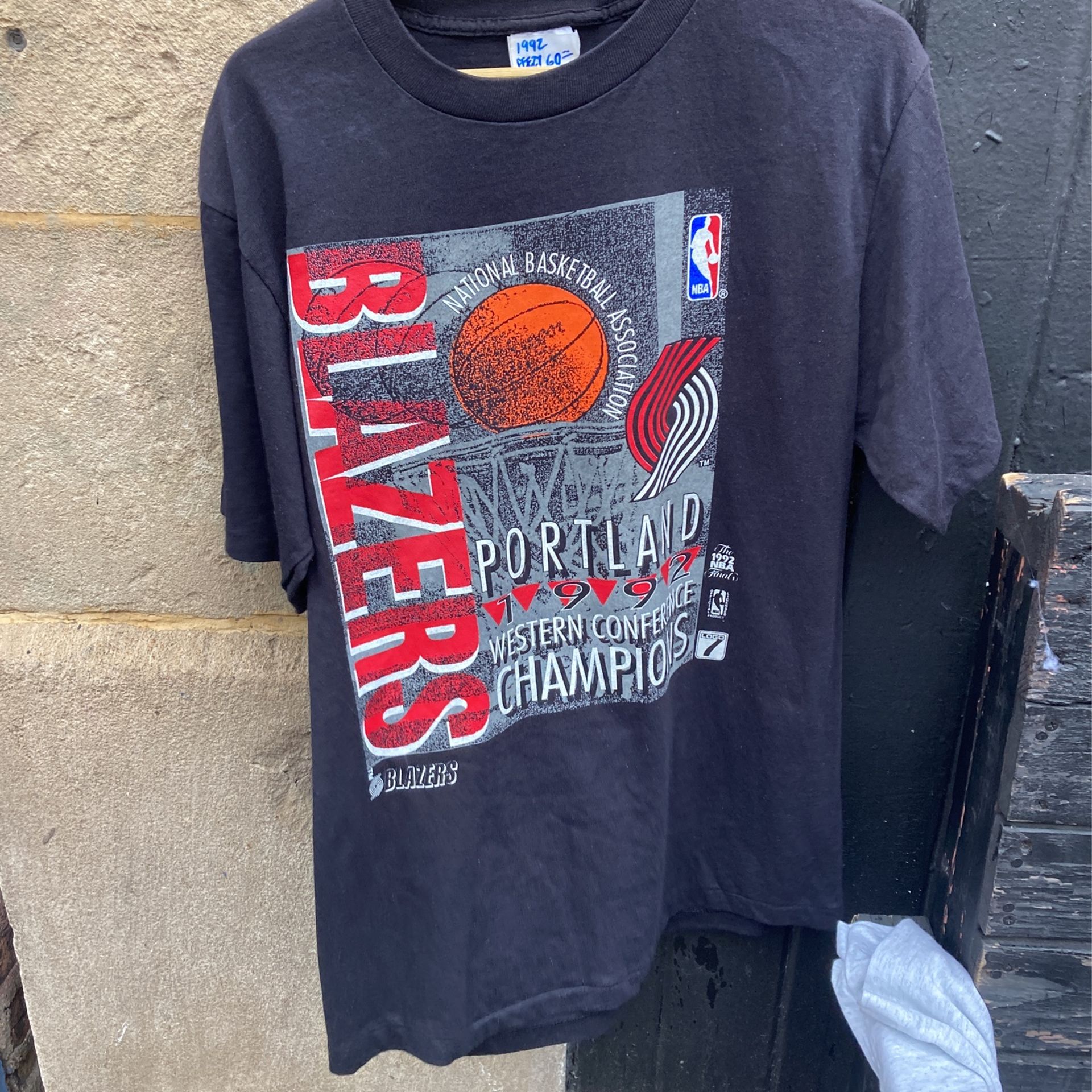 Portland Blazers Tshirt Rare 1992