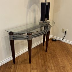 Glass Entry Table 