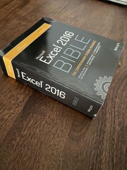 Excel Bible 2016 Book