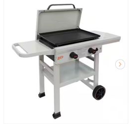 26 in. 2-Burner Classic SmartTemp Propane Flat Top Grill/Griddle in Chalk Finish