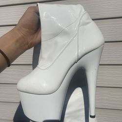 Pleaser White Boots