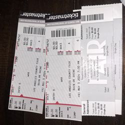 2 Tickets To WAR Concert Tonight At The L.a County Fair