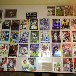 56 NFL Cards Lot All In Protective Sleeves 🏈🏈