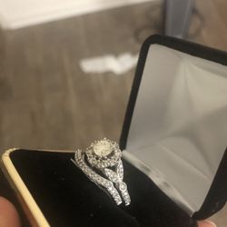 New wedding set beautiful Real diamond ring
