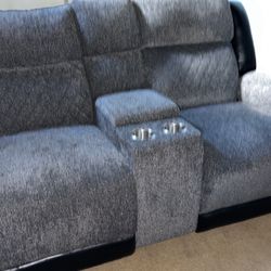 Leather Loveseat Recliner 