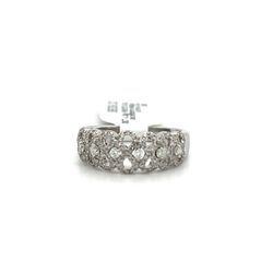 10kt White Gold Womens Diamond Ring Infinity Swirls .5ctw Size 6 3/4 4.10grams 153814 13