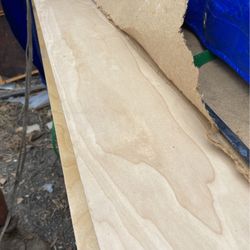  5/8 I would 44 x 8 sheets Finished one side $40 a sheet