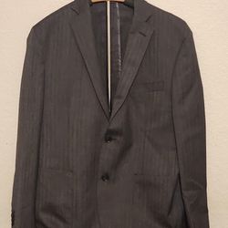 Saks Fifth Avenue Blazer Jacket Suit 42S Tuxedo Sports Coat double vented
