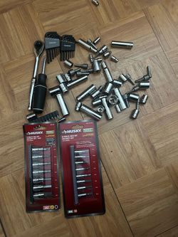 Husky Socket Set and Tool Lot