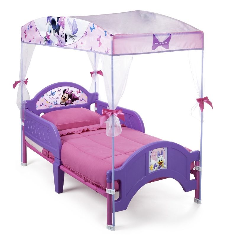 Minnie Mouse toddler bed w/ canopy (mattress sold separately)