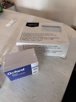 Free 500 Envelopes & Index Cards